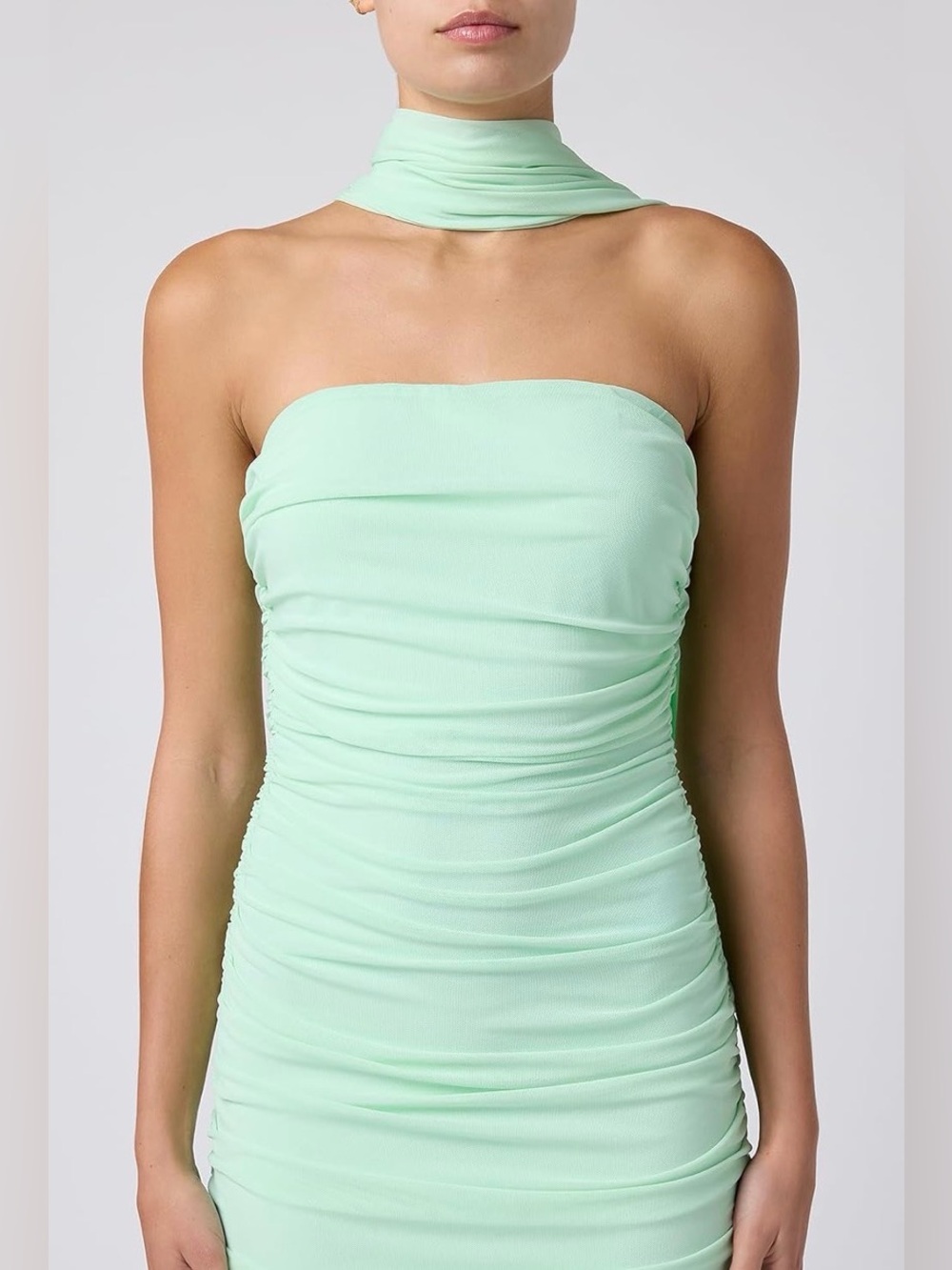 Lulus Tara Scarf Mesh Maxi Dress - Picture 4 of 4
